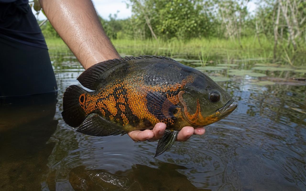 Foto de Apaiari (Oscar) (Astronotus ocellatus)